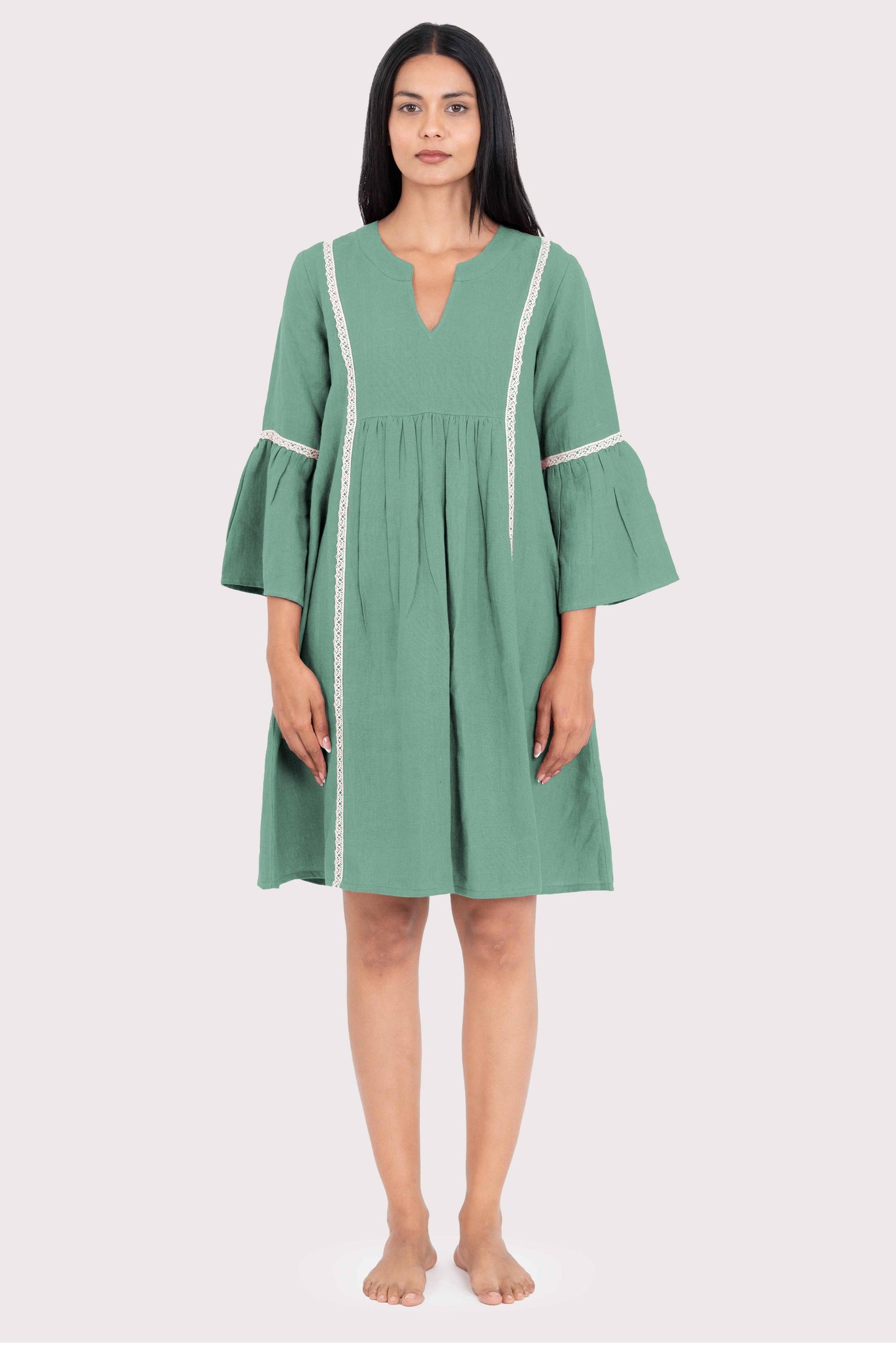 Linen Moana Midi Dress