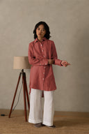 Linen Ginger Long Shirt