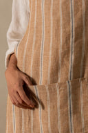 Linen Althea Cross Back Apron