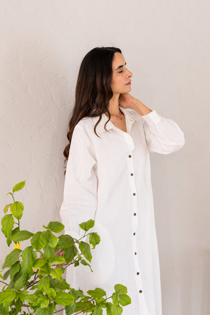 Linen Bray Shirt Dress