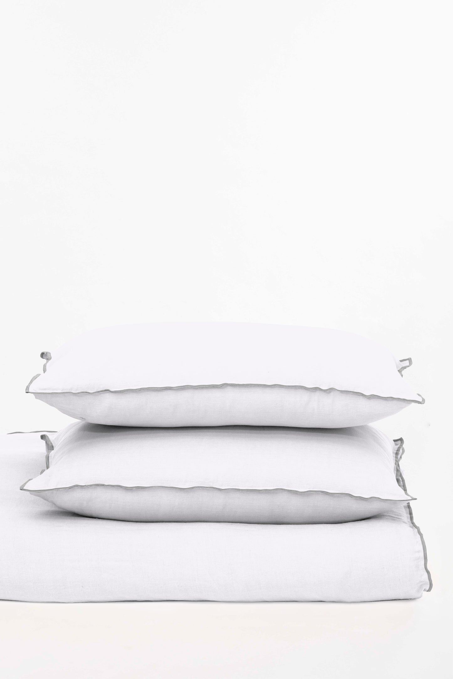 Linen Grey Needled Duvet Cover Set