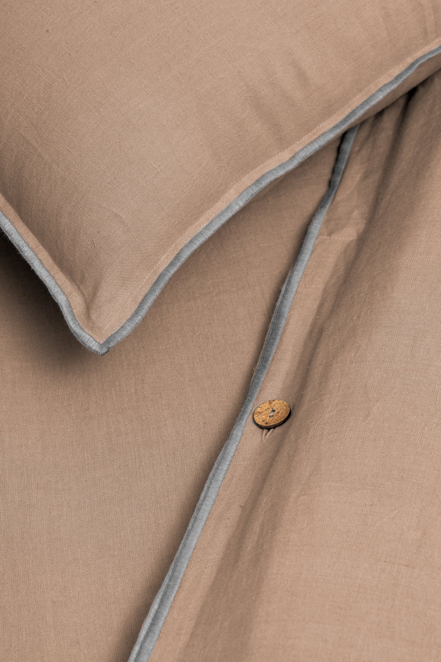 Linen Grey Needled Duvet Cover