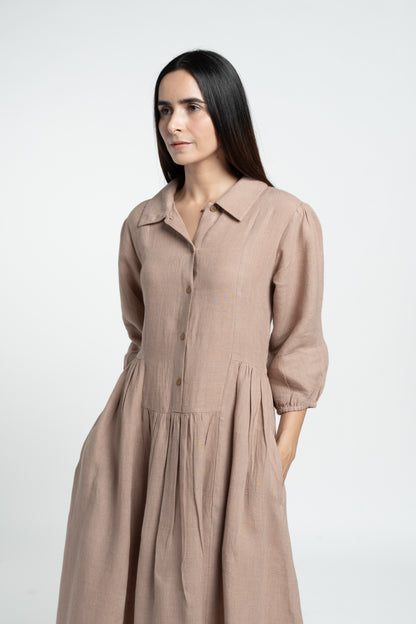 Linen Magnolia Dress