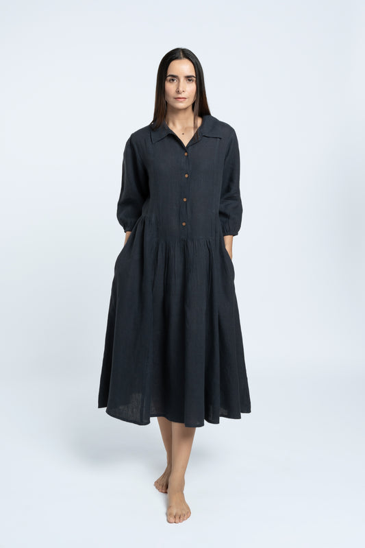 Linen Magnolia Dress