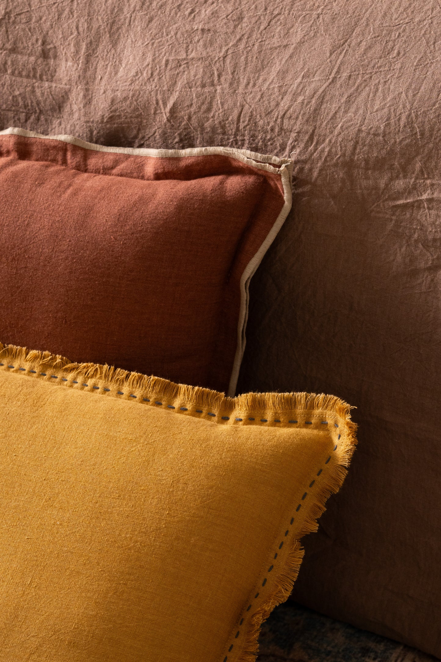 Linen Natural Needled Cushion Cover