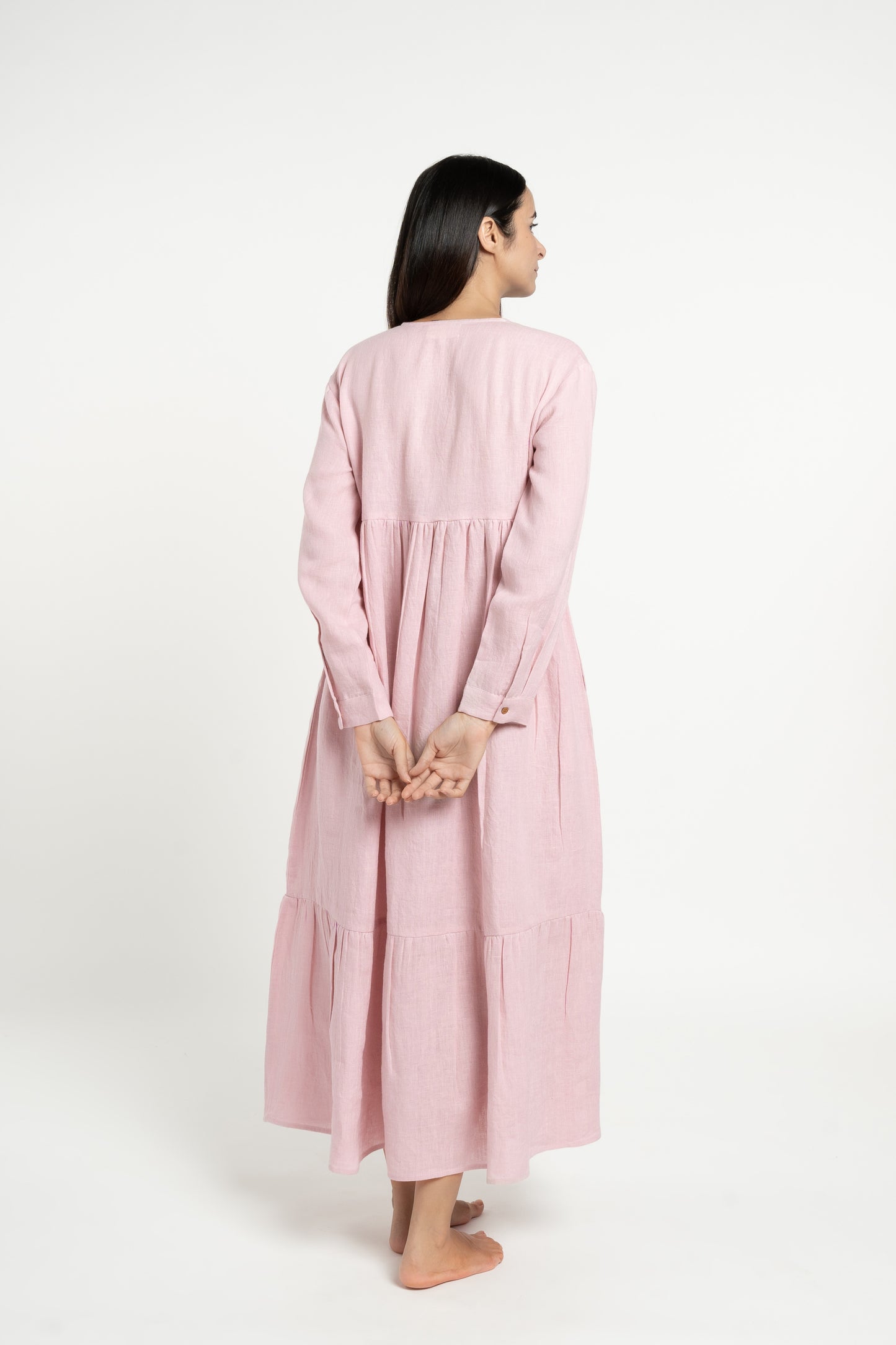 Linen Harbor Maxi Dress