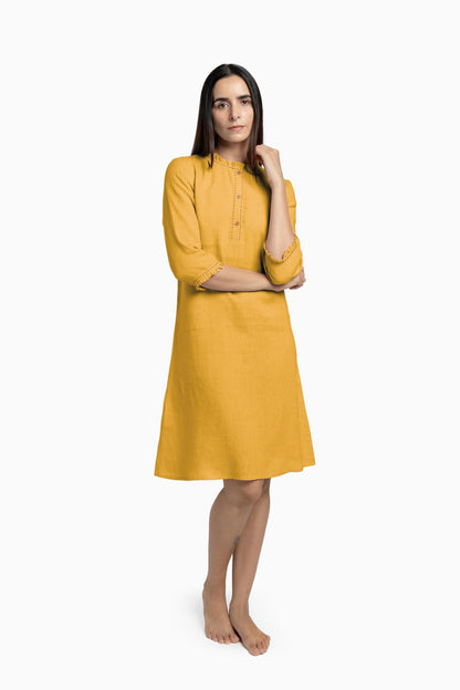 Linen Amber A-Line Dress