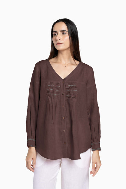 Linen Caprice Top