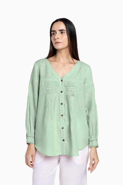 Linen Caprice Top