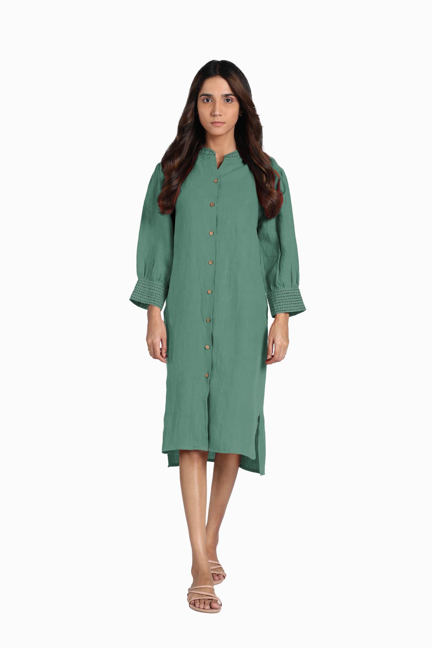 Linen Oasis Shirt Dress