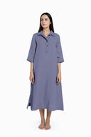 Linen Petunia Shirt Dress