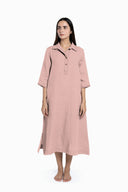 Linen Petunia Shirt Dress
