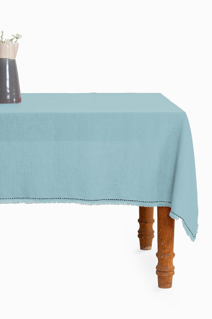 Linen Fringe Me Kantha Tablecloth