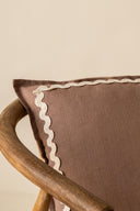 Linen Natural Lace Cushion Cover