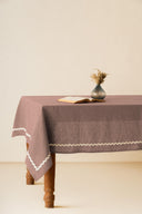 Linen Natural Lace Tablecloth