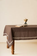 Linen Natural Lace Tablecloth