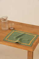 Linen Yellow Lace Placemat