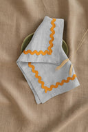 Linen Yellow Lace Napkin