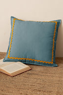 Linen Yellow Lace Cushion Cover