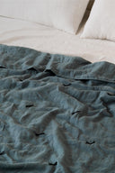 Linen Hand Tucked Quilt