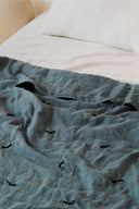 Linen Hand Tucked Quilt