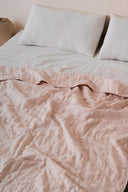 Linen Monotone Hand Quilted Quilt