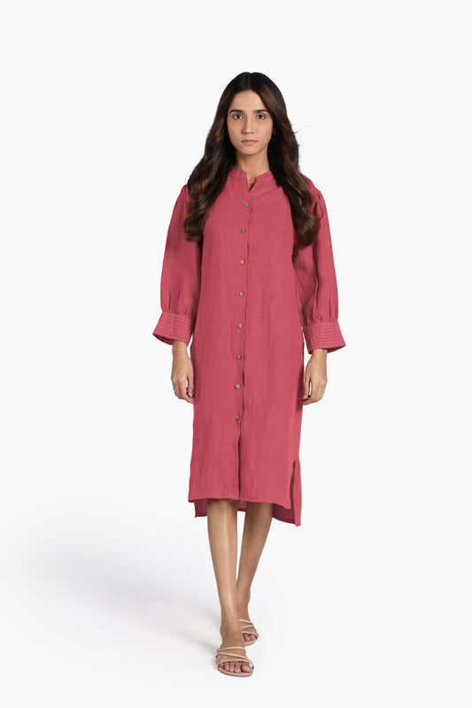 Linen Oasis Shirt Dress