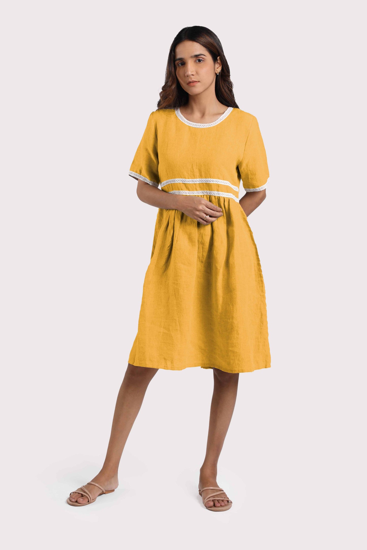 Linen Alchemy Midi Dress