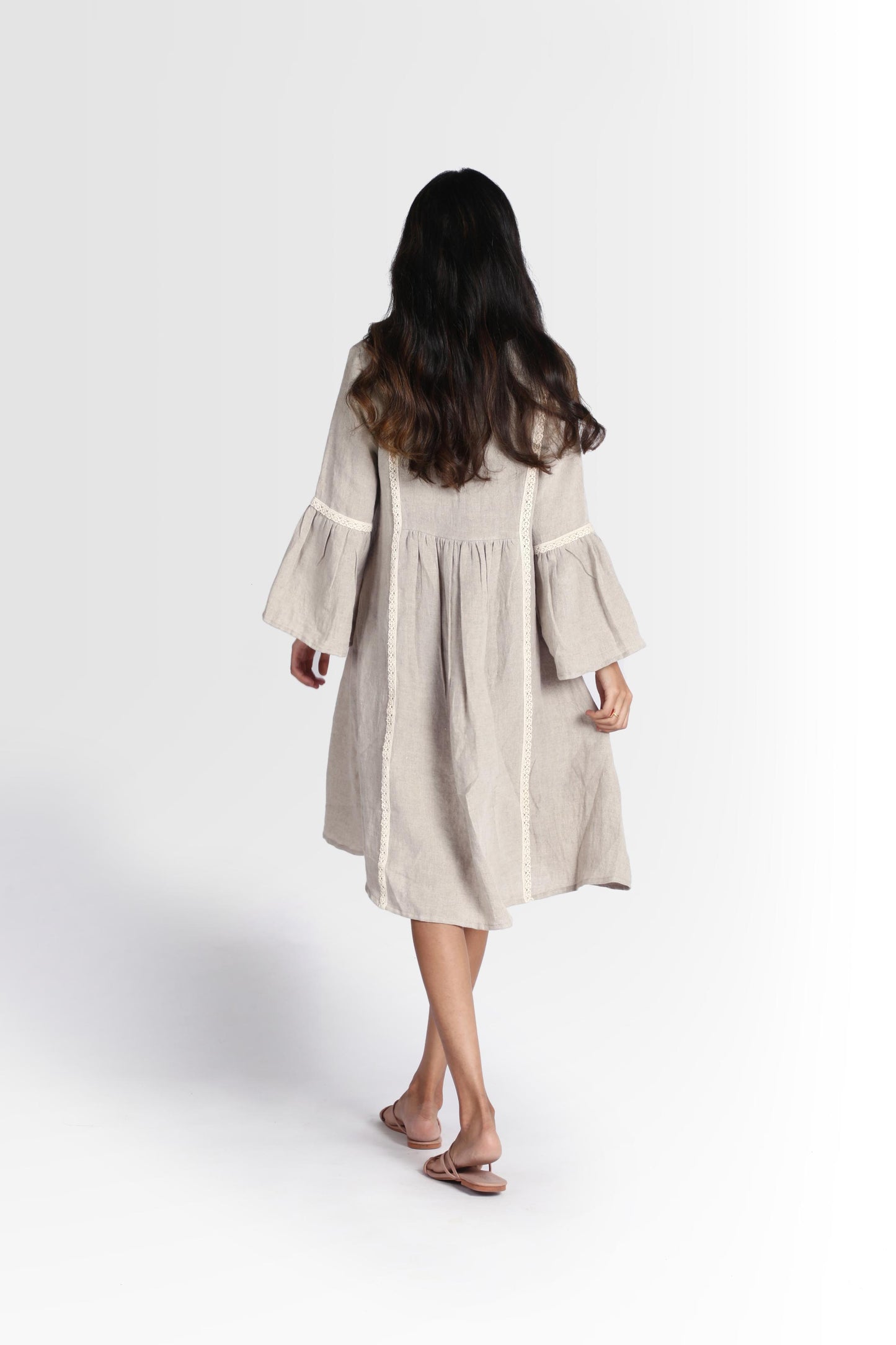 Linen Moana Midi Dress