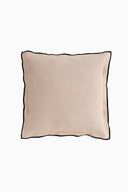 Linen Black Needled Cushion Cover