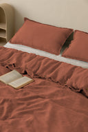 Linen Fringe Me Kantha Duvet Cover