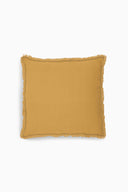 Linen Fringe Me Kantha Cushion Cover