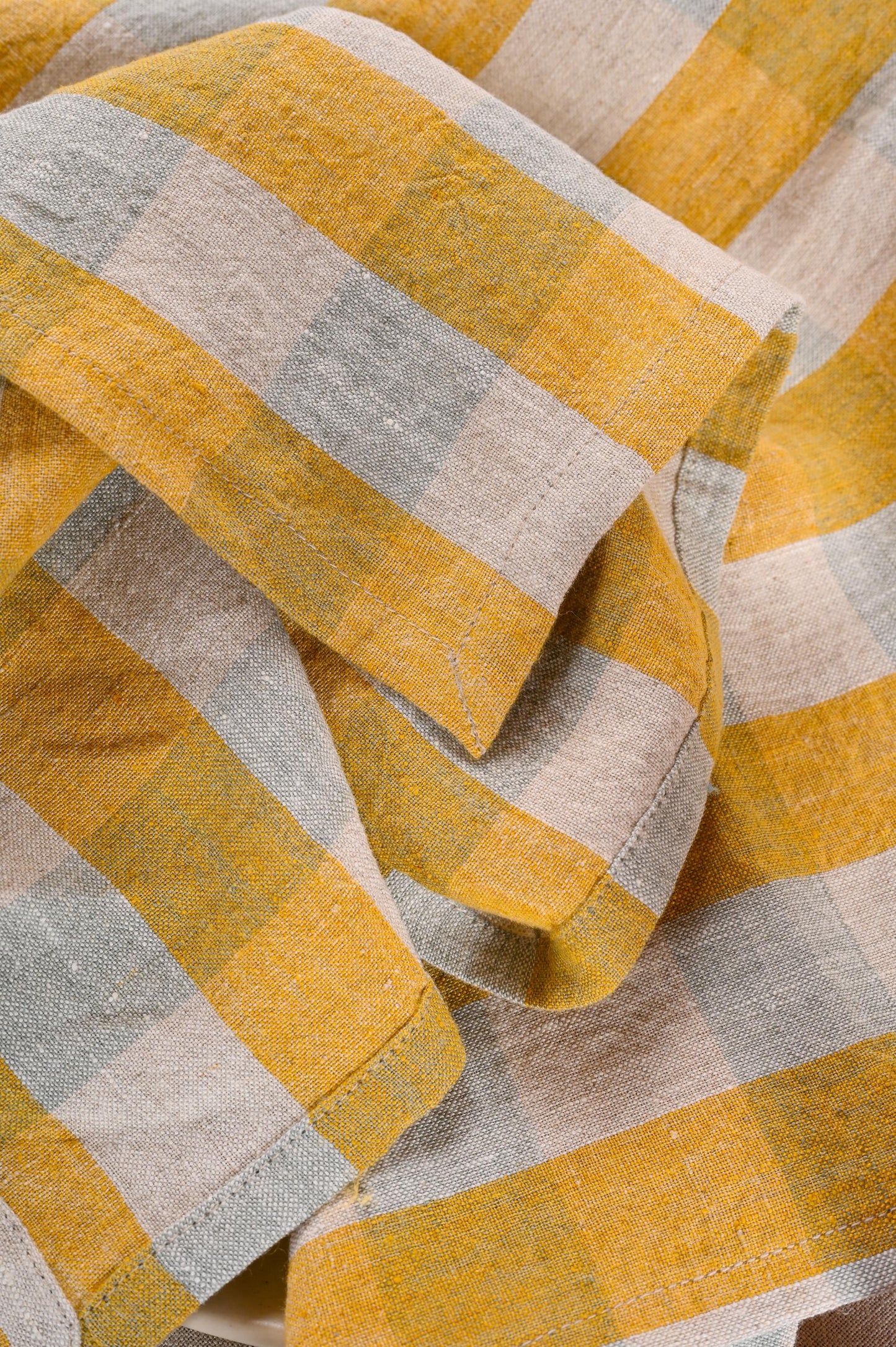 Linen Clara Napkin Set-Mustard Clara