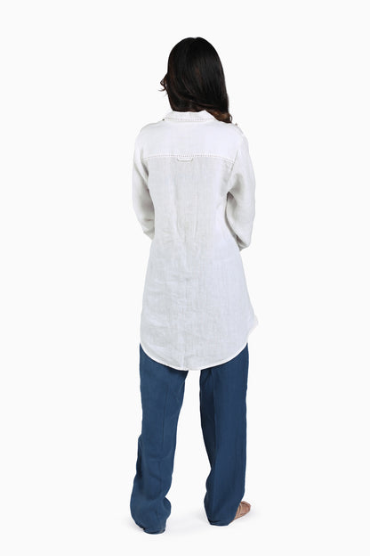 Linen Cedar Long Shirt