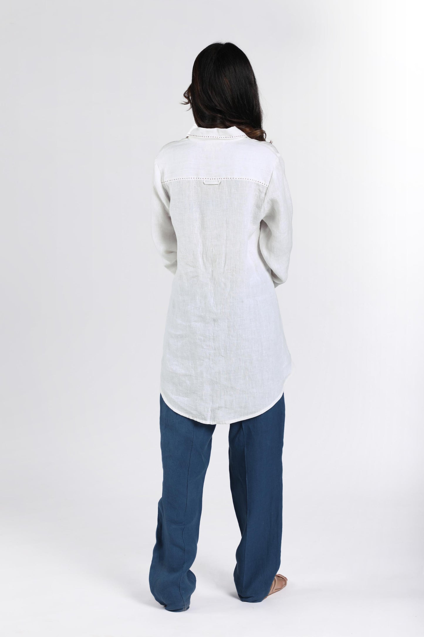 Linen Cedar Long Shirt