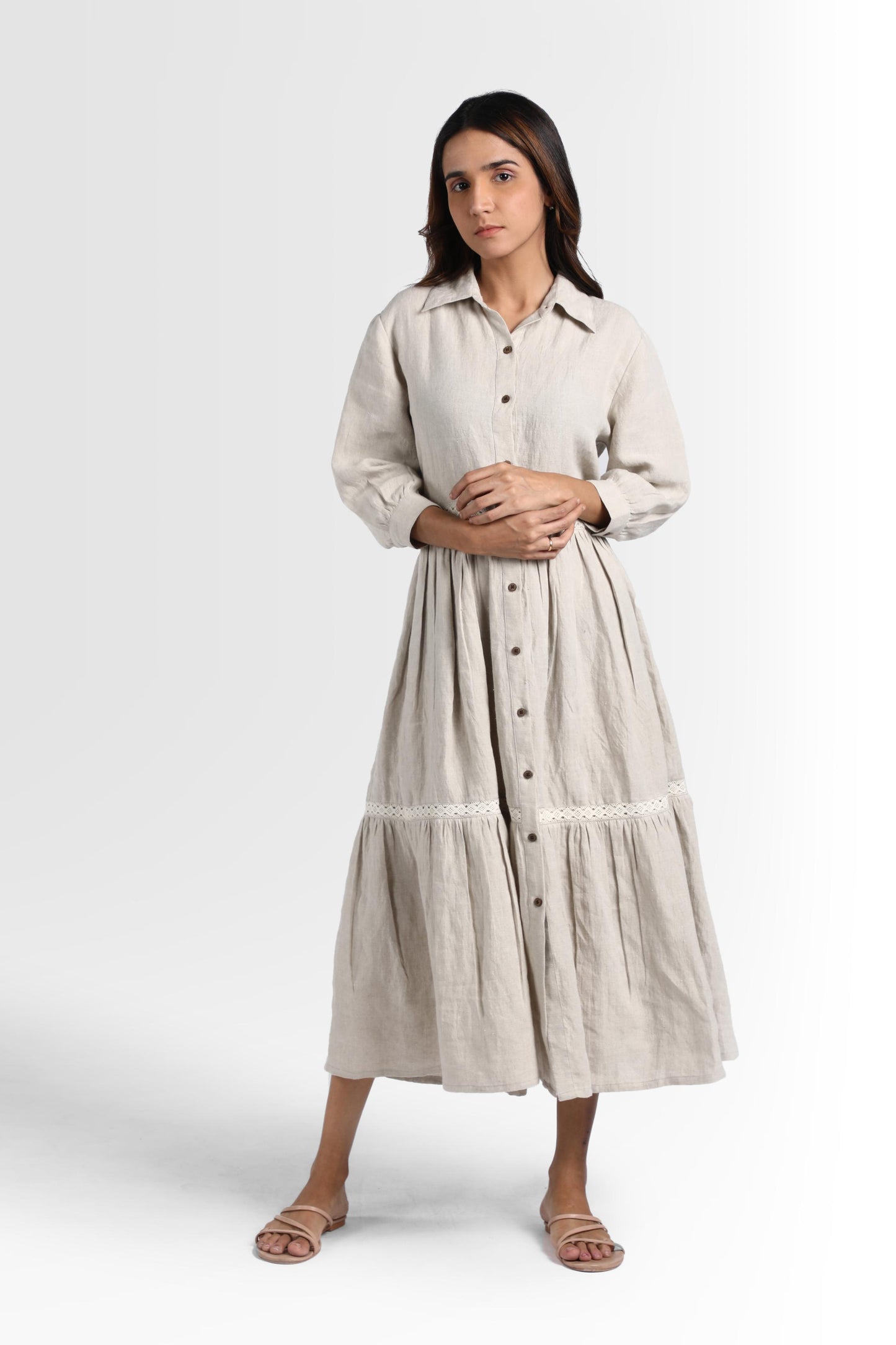 Linen Ariel Maxi Dress