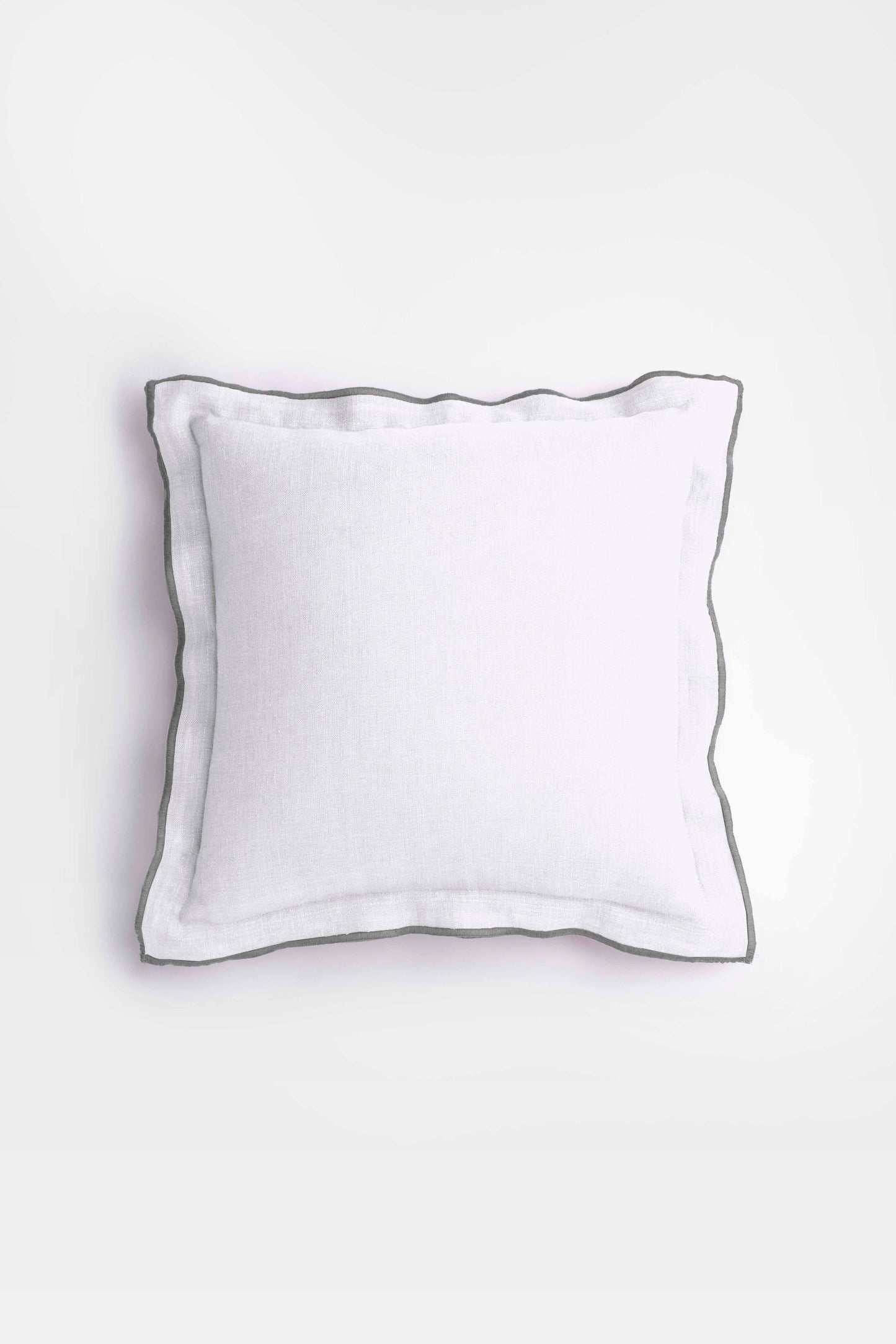 Linen Grey Needled Cushion Cover