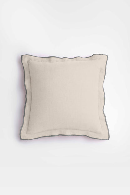 Linen Grey Needled Cushion Cover