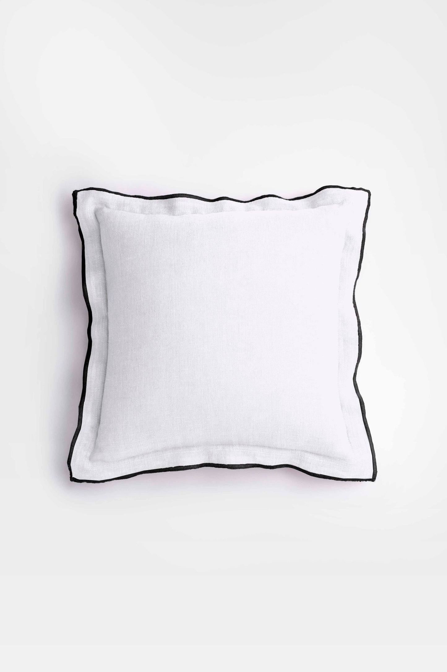 Linen Black Needled Cushion Cover