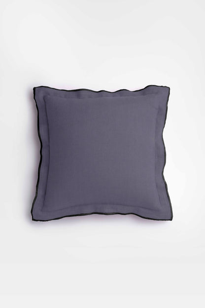 Linen Black Needled Cushion Cover