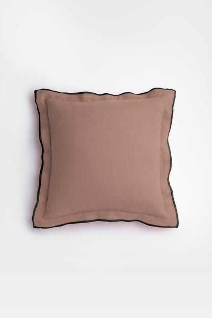 Linen Black Needled Cushion Cover