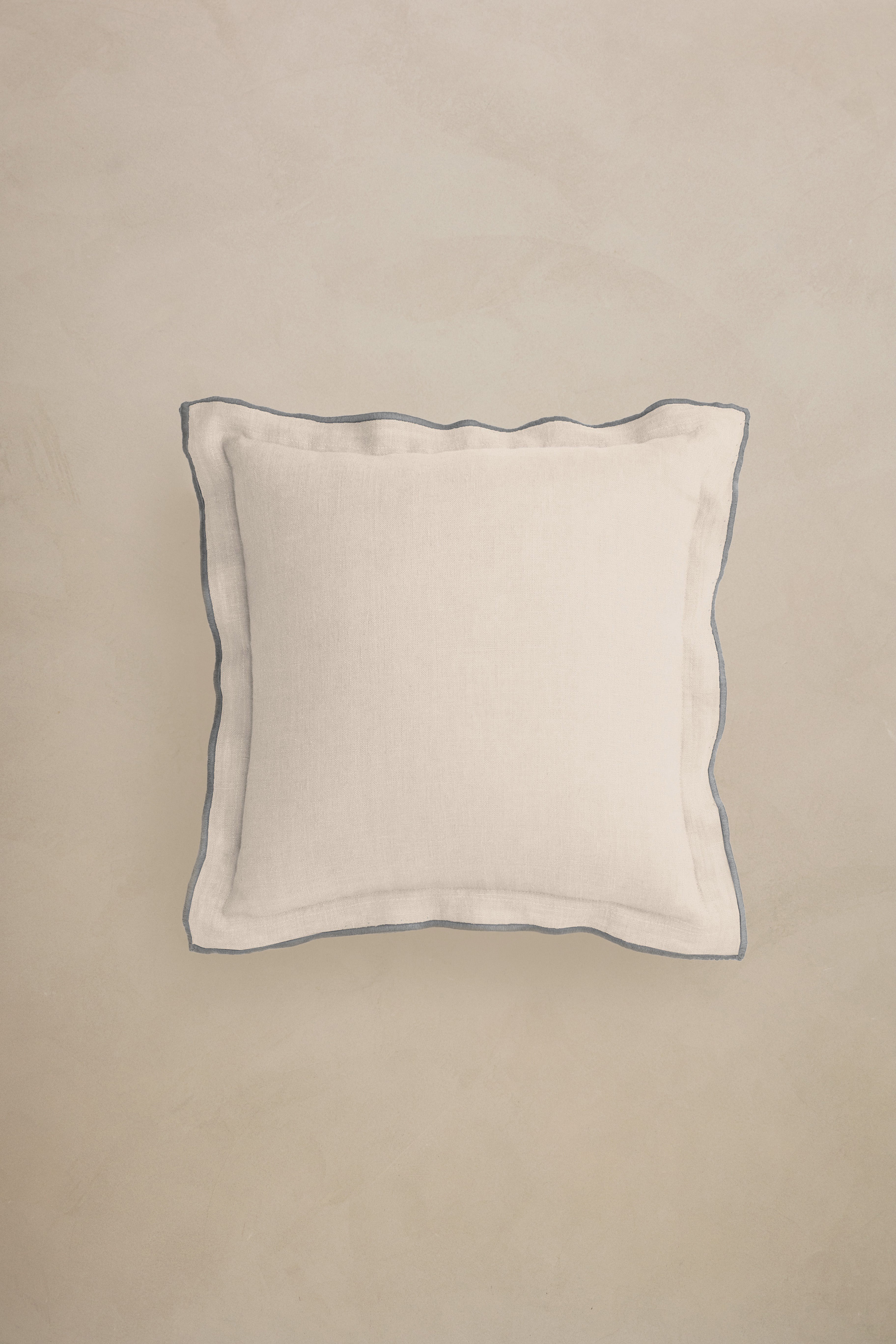 Linen Grey Needled Cushion Cover