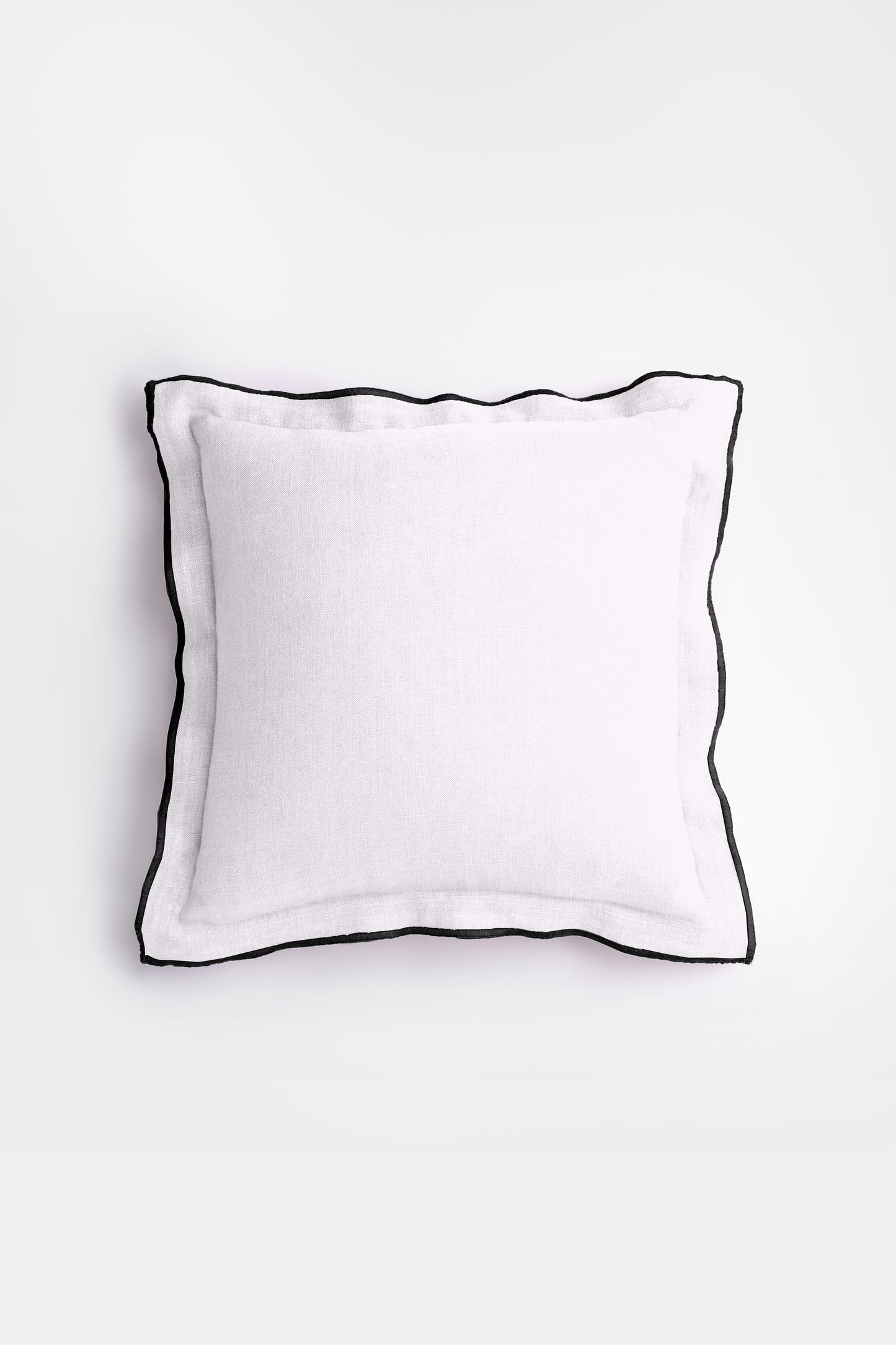 Linen Black Needled Cushion Cover