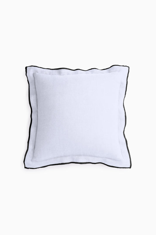 Linen Black Needled Cushion Cover-Vanilla Sky