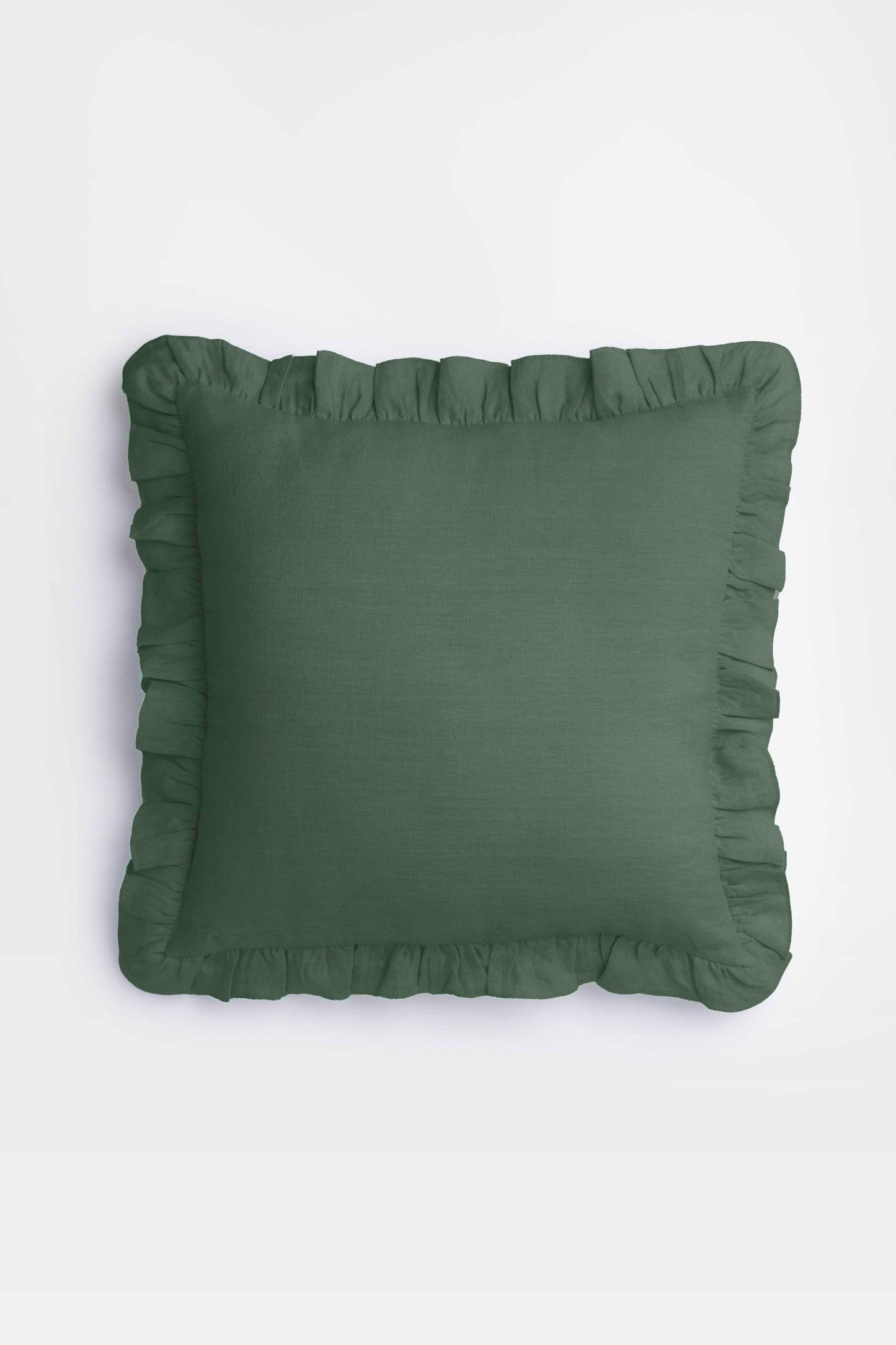 Linen Ruffle Medley Cushion Cover