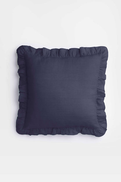 Linen Ruffle Medley Cushion Cover