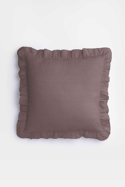 Linen Ruffle Medley Cushion Cover