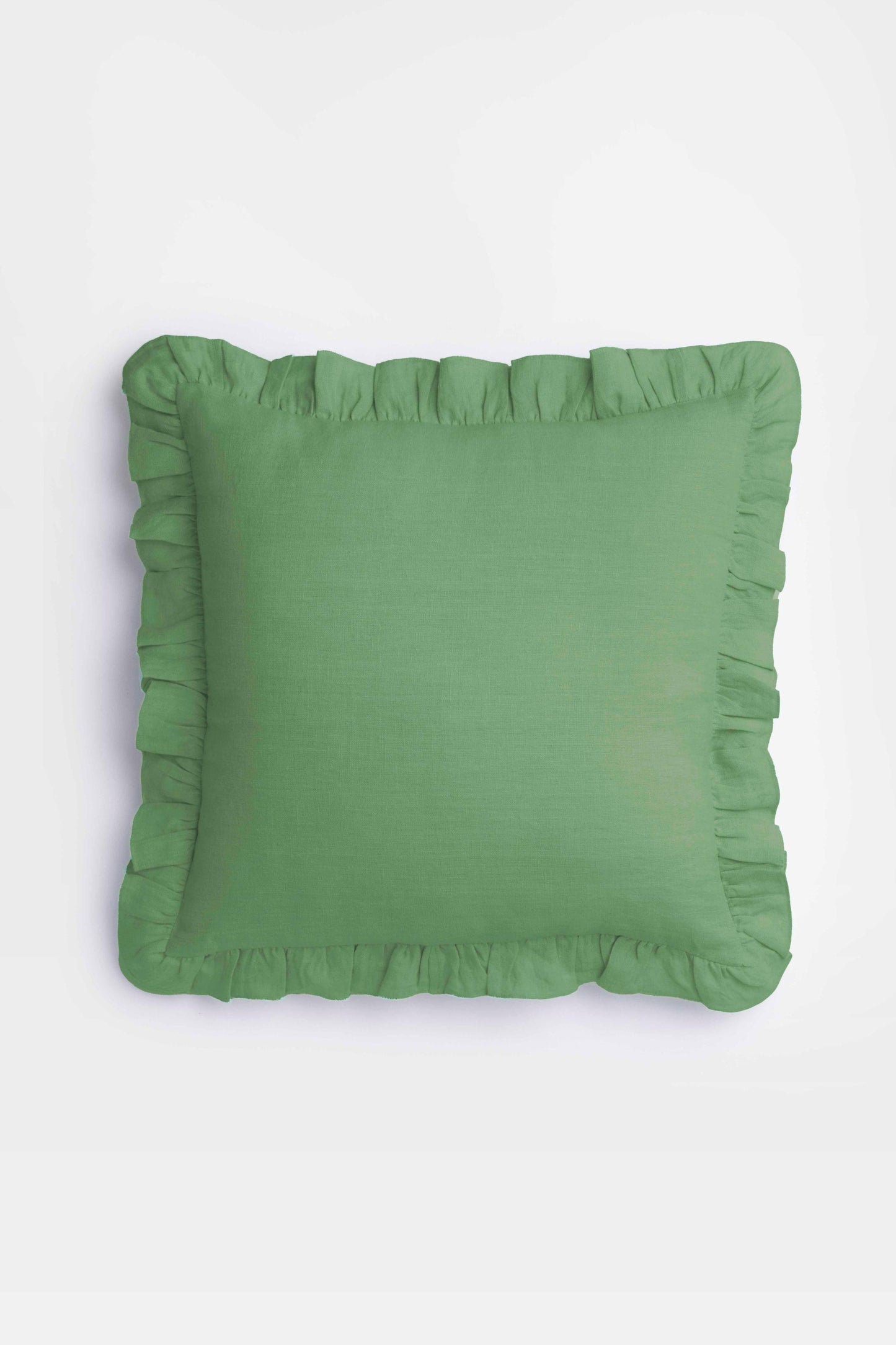 Linen Ruffle Medley Cushion Cover