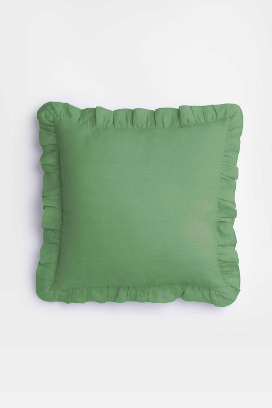 Linen Ruffle Medley Cushion Cover