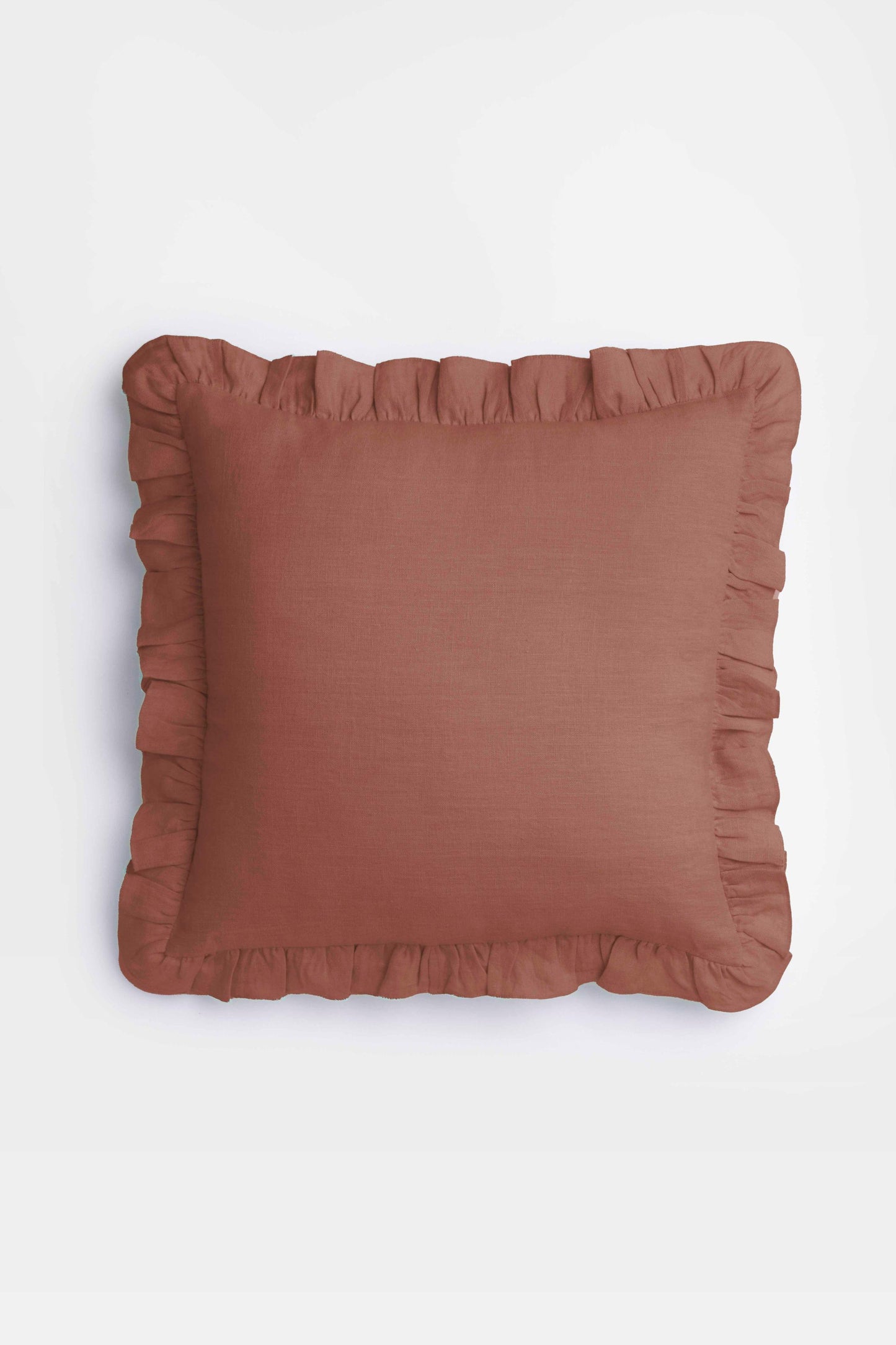 Linen Ruffle Medley Cushion Cover